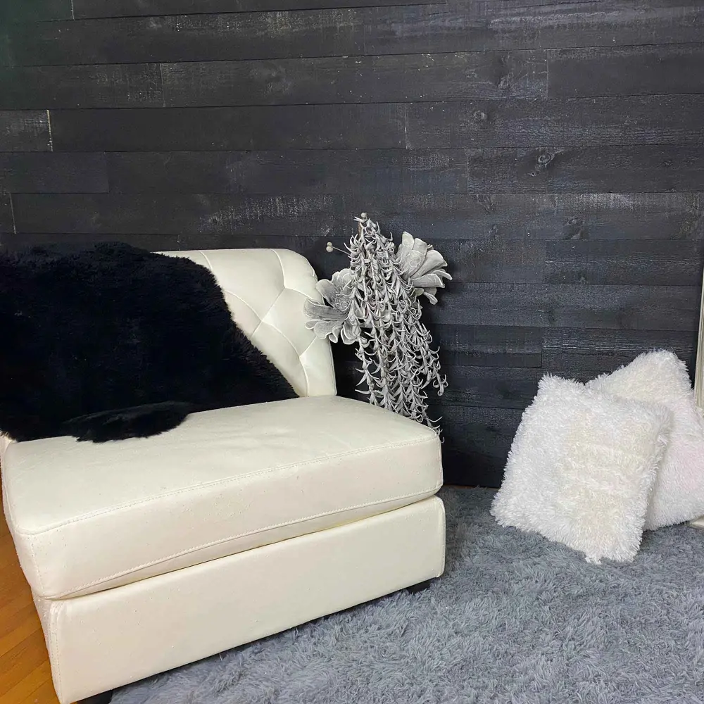 3D Recuperated Wall Panelling, Urban Jet-black