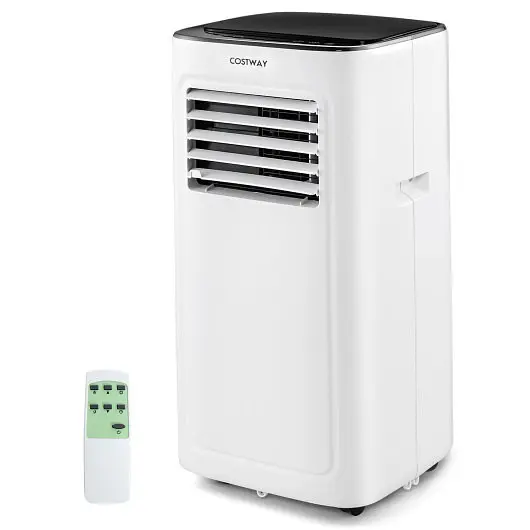 Costway 3--1 9000 BTU Air Conditioner Dehumidifier and 24H Timer, Ivory, FP10343US-WH