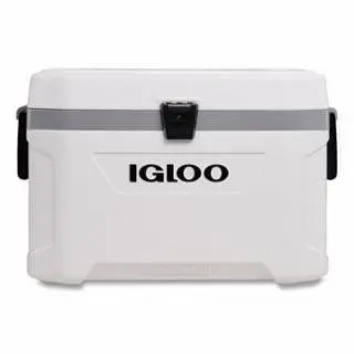 Igloo Latitude Marine Ultra Series Cooler, 54 Qt, Charcoal/White, Single piece per pack, 50541