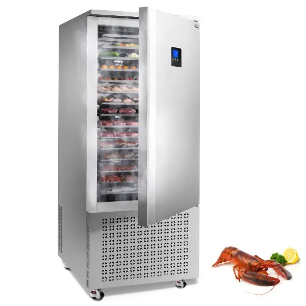 VEVOR 370L Commercial Blast Freezer 15 Trays Blast Chiller Chest Seafood Gelato, HXSDJ300L40CSSNQJV4