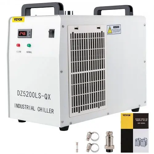 VEVOR Industrial Water Chiller Single 130/150W CO2 Laser Tube 110V 60Hz, CW5200DGLSJ000001V1