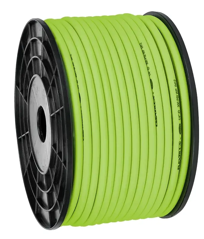 Flexzilla HFZ14250YW Air Hose, 1/4 ID, 250 ft L, 300 psi Pressure, Polymer, Olive