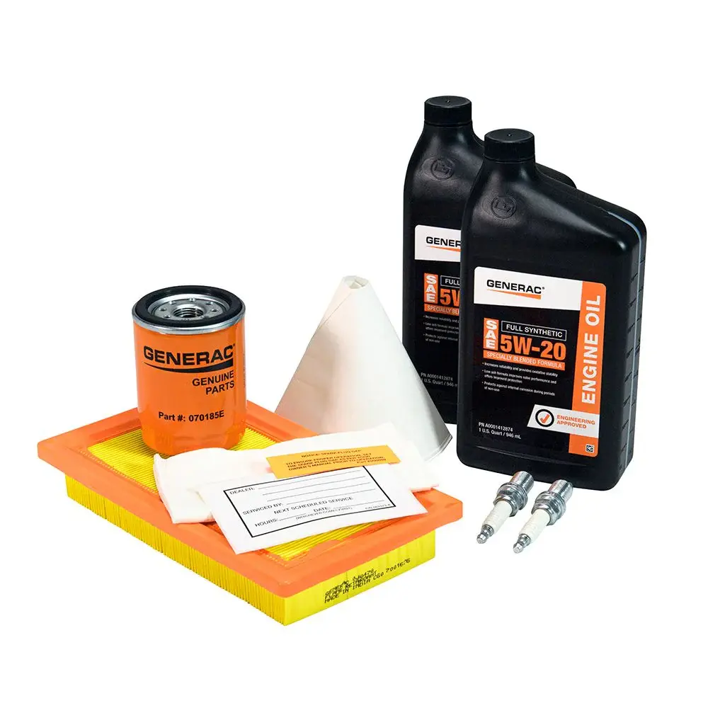 Generac Maintenance Kit Proprietary 5W-20 Synthetic Oil 20kW – 26W Air-Cooled Generators 0J93230SSM