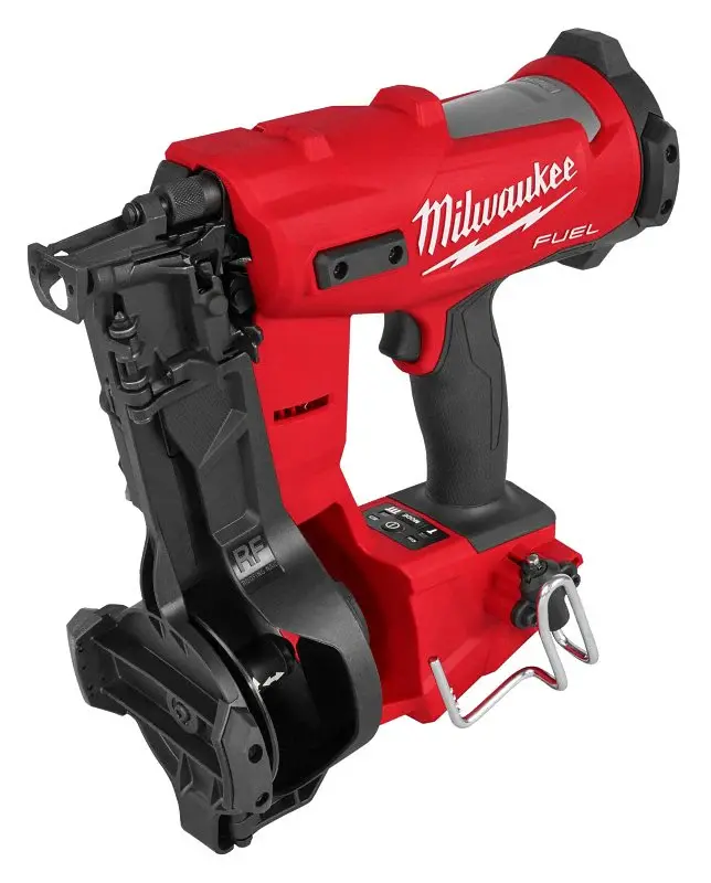 Milwaukee M18 FUEL 2909-20 Coil Roofing Nailer, Tool Only, 18 V, 3 Ah, 1100 Magazine, 15 deg Collation, Coil Collation
