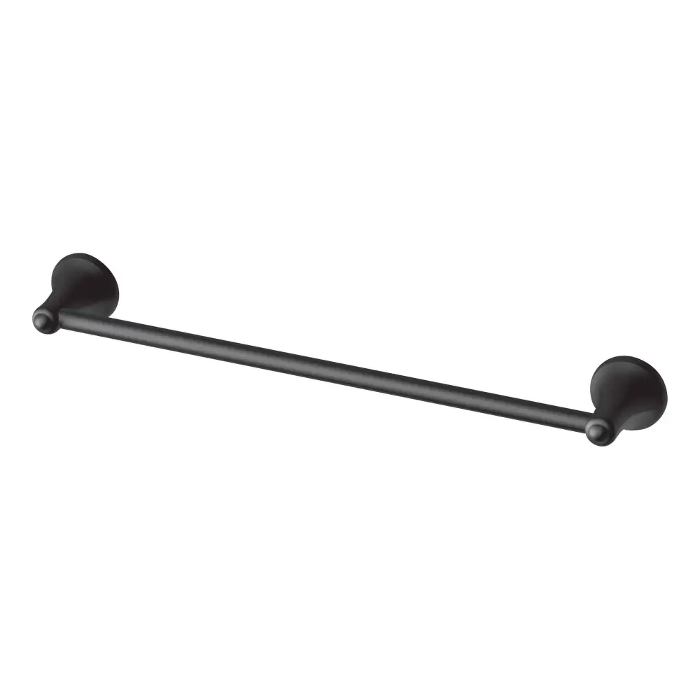 Laia Towel Bar 18", Satin Black Mounting Hardware