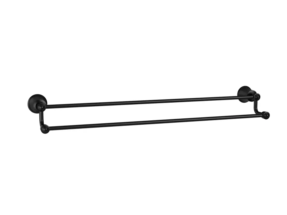 RUSTIK™ _x001E_24" Double Towel Bar Black