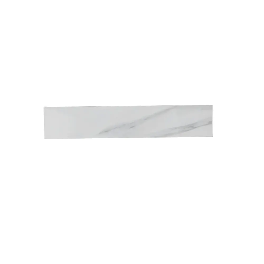 Sintered Stone Bathroom Vanity Top 4" Backsplash And 22" Sidesplash - Carrara Chalk