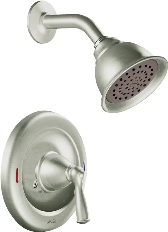 Moen 82912SRN Shower Faucet, 1.75 gpm, 4 Showerhead, Steel, Brushed Nickel, Lever Handle, 1-Handle