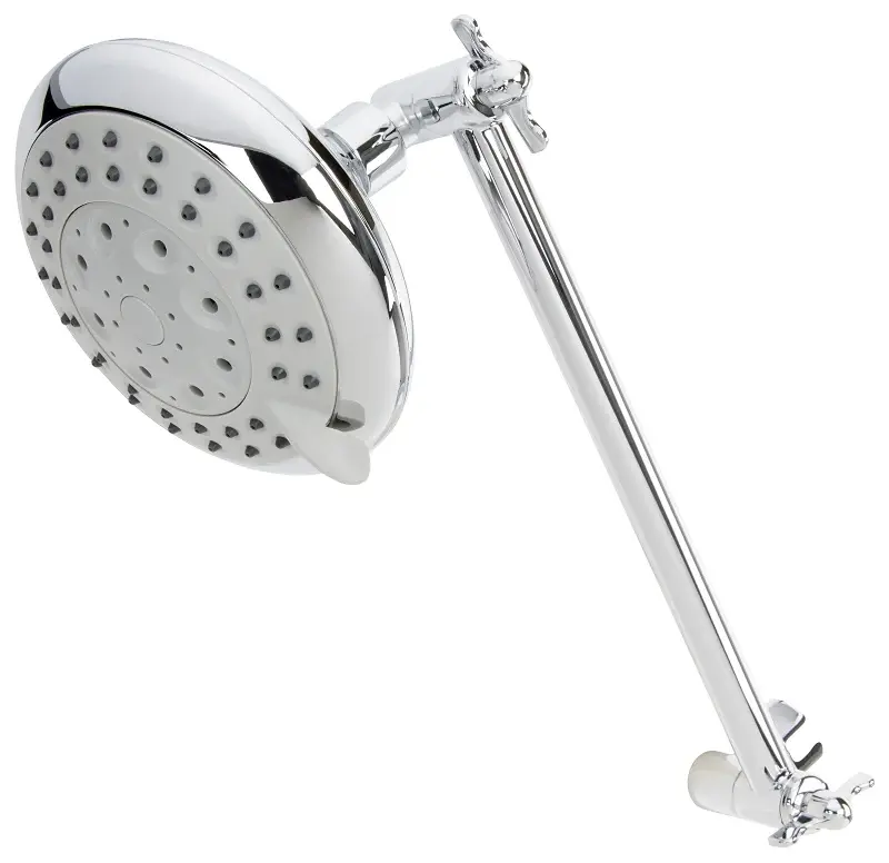 Plumb Pak K730CP 5-Function Shower Head, Round, 1.8 gpm, 5-Spray Function, Smooth Chrome, 4-3/4 Dia