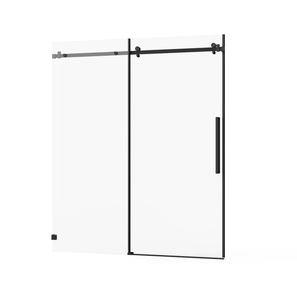 Frameless Tub Sliding Shower Door Easy Unstained Coating