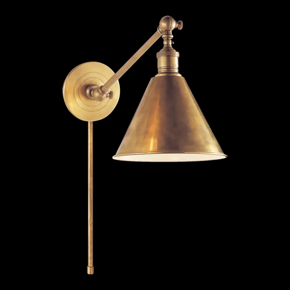 Boston Functional Single Arm Library Light - Antique Warm alloy