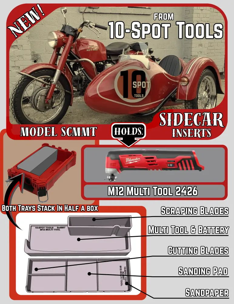 Packout SideCar Insert M12 Various Tool (ScMMT)