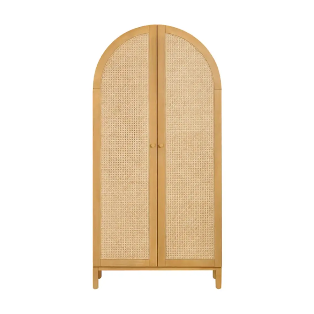 Bondi Cane Armoire - Honey