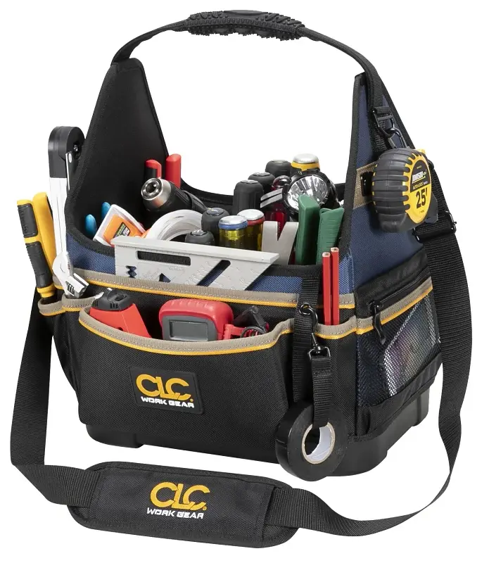 CLC Tool Works Series PB1531 Molded Base Electrical/HVAC Tool Carrier, 13 W, 20-Pocket, 1680D Ballistic Polyester