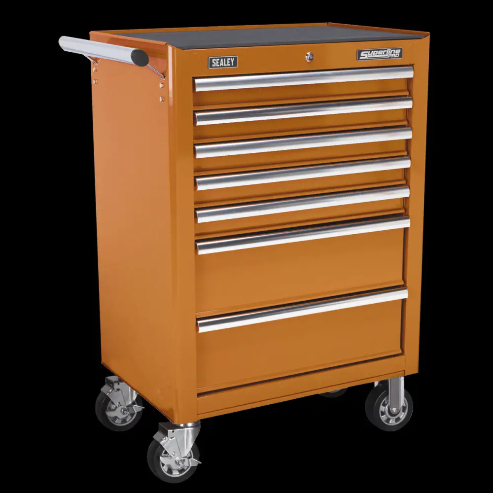 Sealey AP26479TO Rollcab 7 Drawer Ball Bearing Slides - Coral
