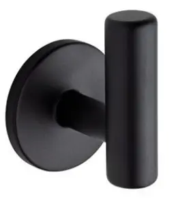2 Pack Single Post Hook Flat Ebony Liberty Hardware NO HARDWARE *DAMAGED BOX*
