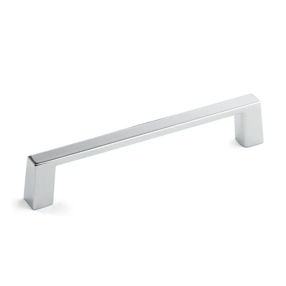 Contemporary # 107 Chromed Metallic Pull, 4'' C/C Heavy Duty