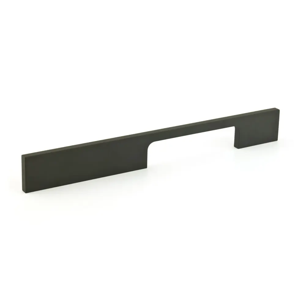 Contemporary # 720 Low-sheen Black Aluminum Pull, 128 mm C/C