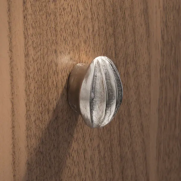 Self-Closing Almond Cabinet Pull