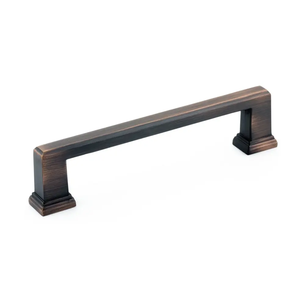 Transitional # 795 Brushed Oil-Rubbed Warm finish Metal Pull, 128 mm C/C