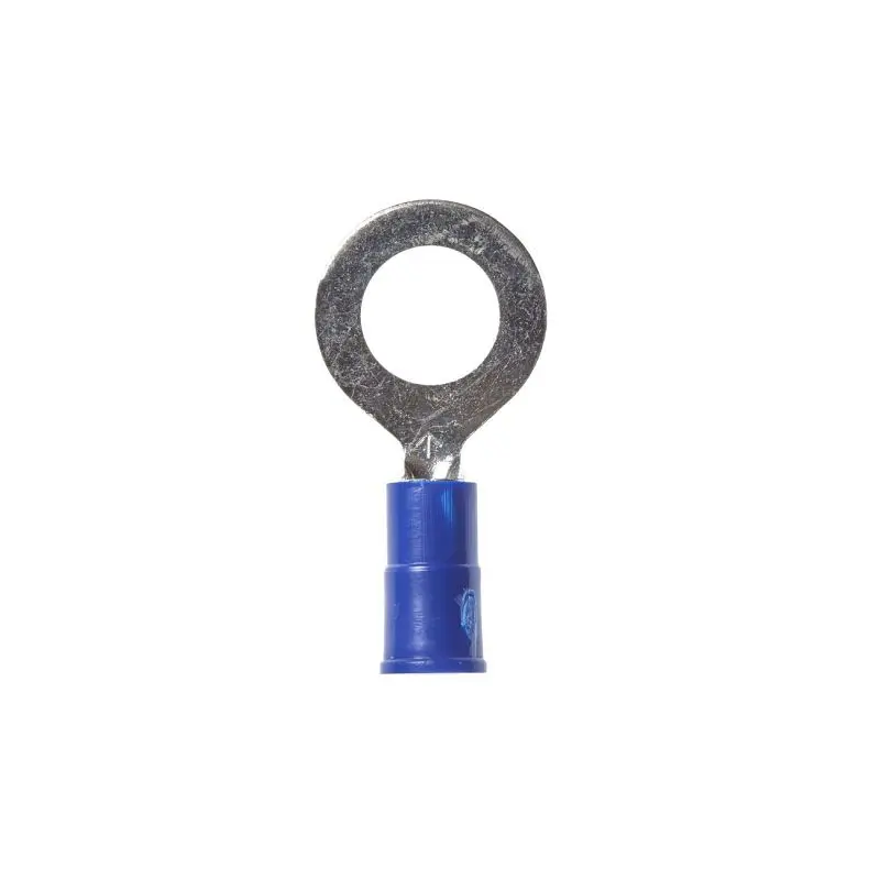 3M Highland Vinyl Insulated Ring Terminal RV14-6Q, AWG 16-14, 25 per bag, 10 bags per pack, 7000133678
