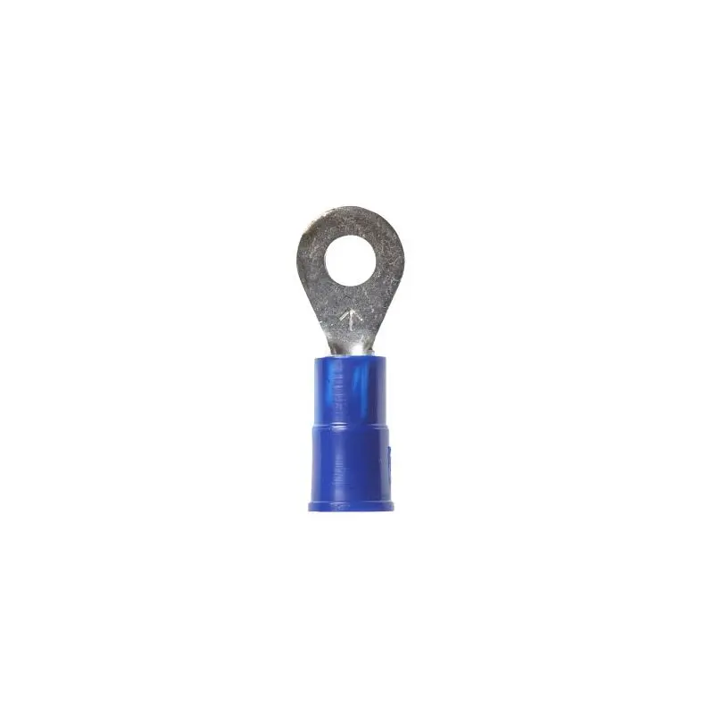 3M Highland Vinyl Insulated Ring Terminal RV14-8Q, AWG 16-14, 25 per bag, 10 bags per pack, 7000133679