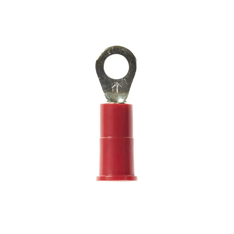 3M Highland Vinyl Insulated Ring Terminal RV18-8Q, AWG 22-18, 25 per bag, 10 bags per pack, 7000133683
