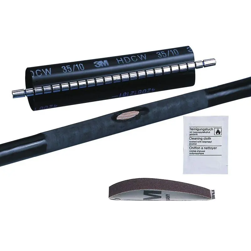 3M Wraparound Heat Shrink Cable Repair Sleeve HDCW-80/25-500, 1- 35 kV, Quantity: 5, 7100025320