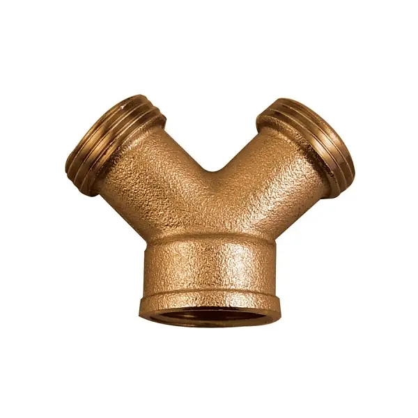 Bon Hose Connector, Bib "Y", Copper Alloy, Incorporates Finishing Washer, 84-313