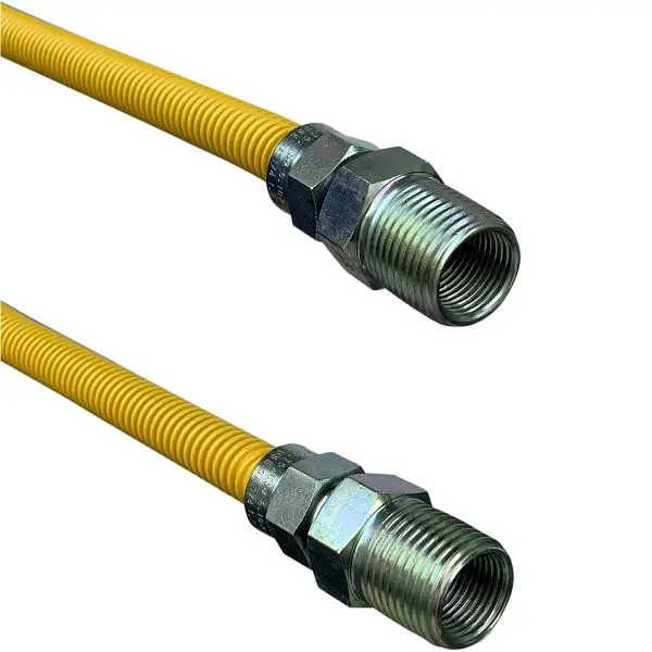 Jones Ultra-Strong Stephens 5/8" Gas Connector, Coated Fitting, 3/4" MIP x 3/4" MIP x 60", G71160 Jone...