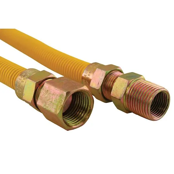 Jones User-Friendly Stephens 1/2" Gas Connector, Coated Fitting, 1/2" FIP x 1/2" MIP x 18", G72113 Jon...