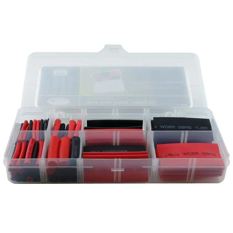 K Tool International Dual-Wall Heat Shrink Container Assortment - 105 pieces, KTI00034