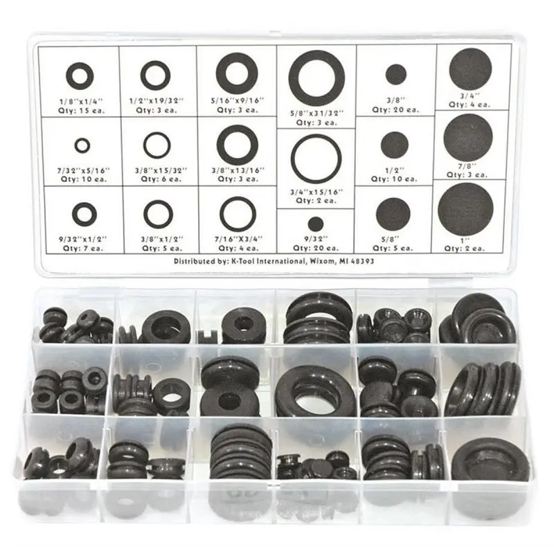 K Tool-Free Tool International 125-pieces Grommet Assortment Kit, KTI00091 K Tool International