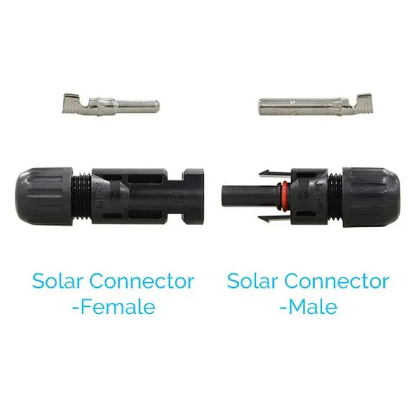 Renogy Certified Solar Connectors Solar Panels 5 Twin Packs Male & Female, RNG-CNCT-MC4x5