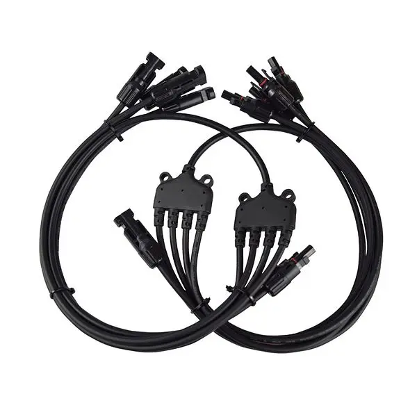 Renogy 4 to 1 Solar Branch Connectors MMMMF+FFFFM Pair, RNG-CNCT-MC4BC