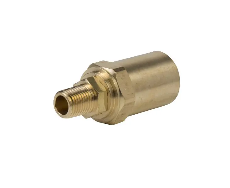 STEELMAN 1/2-Inch ID Reusable Brass Pneumatic Hose Fitting, 99474