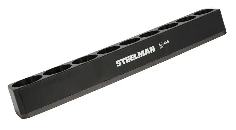 STEELMAN Contemporary 1/2-Inch Drive Magnetic Shallow Socket Holder, 42036