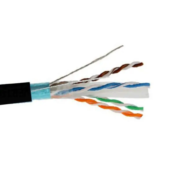 Triplett All-Purpose CAT6A FTP Shielded 23AWG Cable 1000' Black, CAT6AS-1000BK