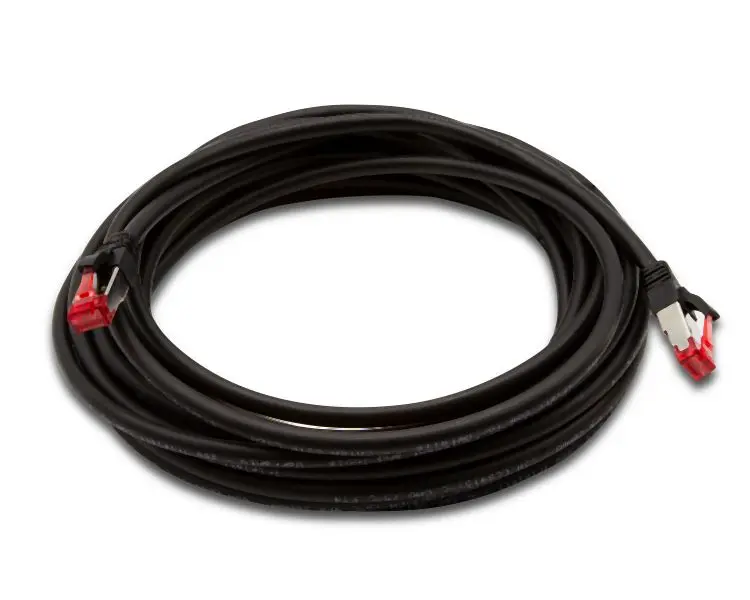 Triplett CAT 6A 10GBPS Professional Grade, SSTP 26AWG Patch Cable 25' Black, CAT6A-25BK