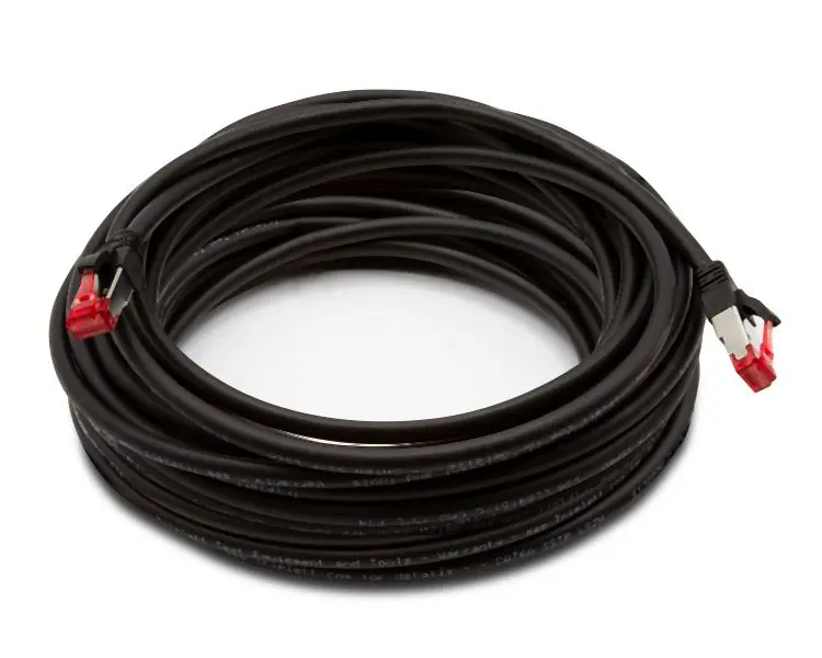 Triplett CAT 6A 10GBPS Professional Grade, SSTP 26AWG Patch Cable 50' Midnight Black, CAT6A-50BK