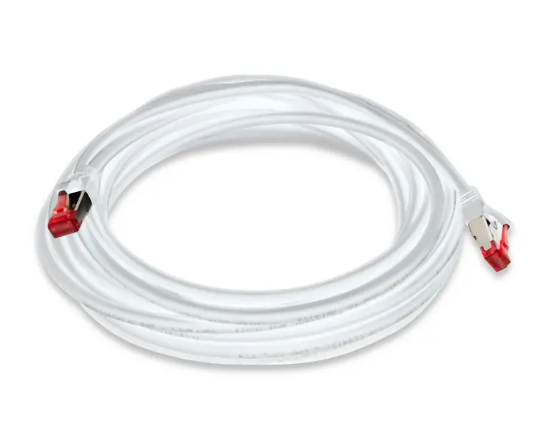 Triplett CAT 6A 10GBPS Professional Grade, SSTP 26AWG Patch Cable 25' Bright White, CAT6A-25WH