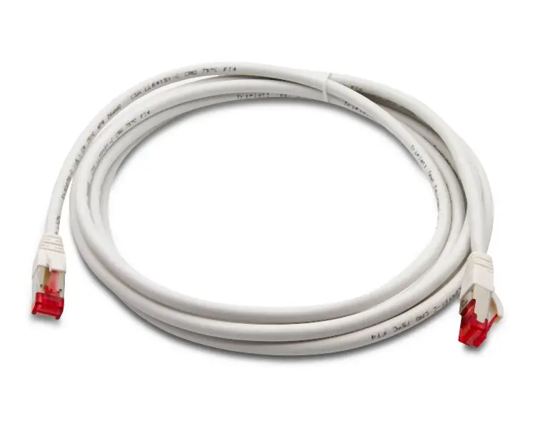 Triplett Thick CAT 6A 10GBPS Professional Grade, SSTP 26AWG Patch Cable 10' Off-White, CAT6A-10WH