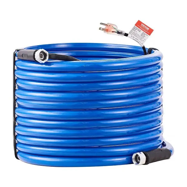 VEVOR 100ft Heated Water Hose RV, Heated Drinking Water Hose Antifreeze to -45°F, Automatic Self-regulating, GHKJRSG100YC...