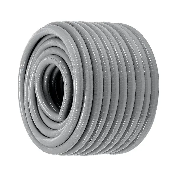 VEVOR 3/4-Inch Flexible Electrical Conduit, 100 ft, PVC Liquid-Tight Conduit Non-Metallic, PVCYMDQDG34IIP87TV0