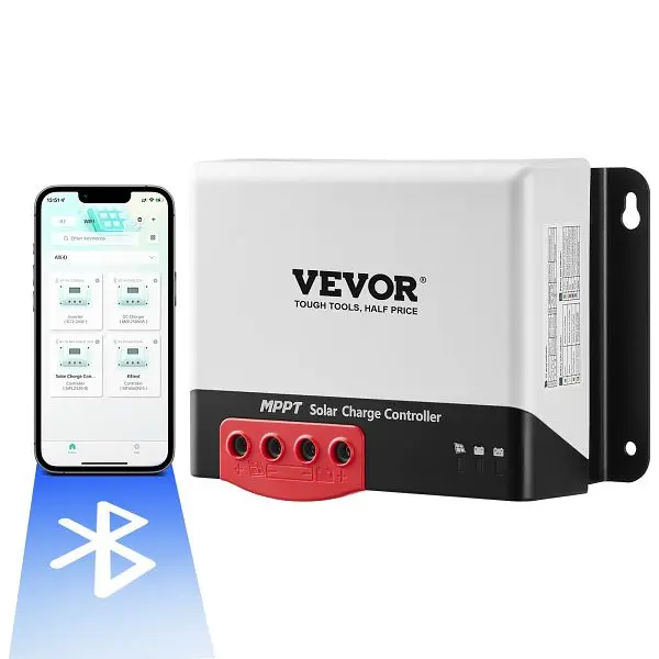 VEVOR 40A MPPT Solar Charge Regulationler, 12V / 24V Auto DC Contribution, DYTYNCDKZQNZLYK1MV9