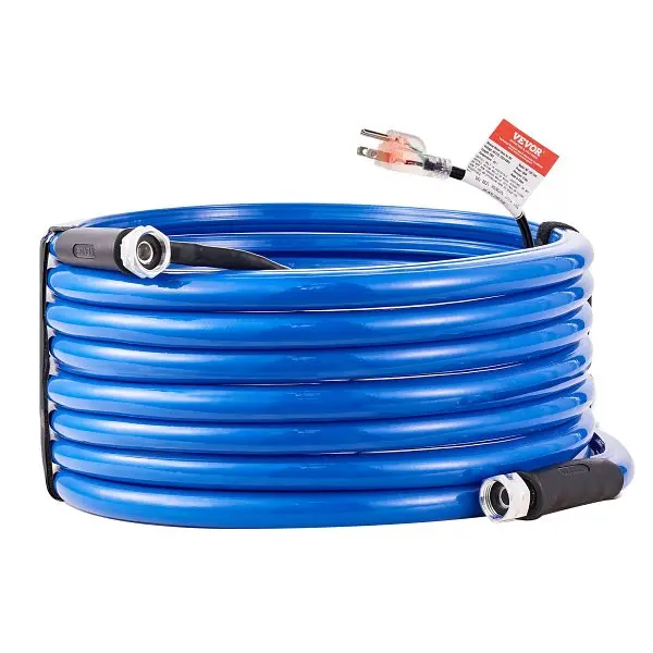 VEVOR 50ft Heated Water Hose RV, Heated Drinking Water Hose Antifreeze to -45°F, Automatic Self-regulating, GHKJRSG50YC0P...