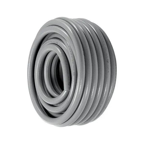 VEVOR Industrial-Strength 1-Inch Flexible Electrical Conduit, 100 ft, PVC Liquid-Tight Conduit Non-Metallic, PVCYMDQDG1INF...