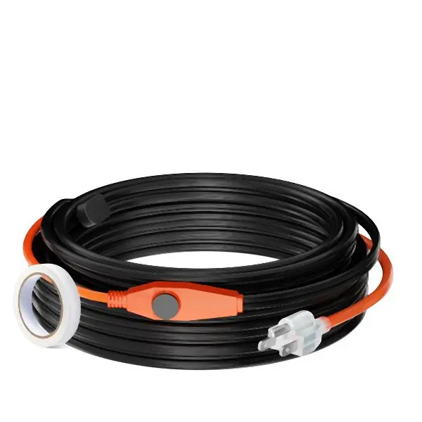 VEVOR Master-Grade Pipe Heating Cable 60FT 7W/FT Heat Thread Formere Pipes Constructed- Thermostat, HGLGWQGDJRDLHDLEJV1