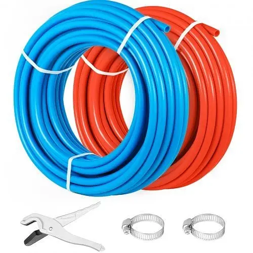 VEVOR Pex Pipe 2 Spools 1/2" 100 feet Plumbing Water Provide Tubing Container Tool New, 2X100FTPEXG000001V0