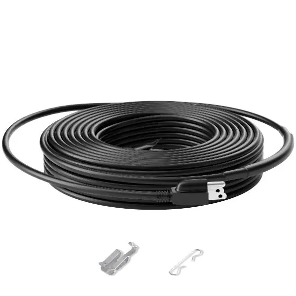 VEVOR Self-Regulating Pipe Heating Cable 50FT 5W/FT Heat Tape Pipes Roof, ZDWWGWQGDJRDYPFMYV1